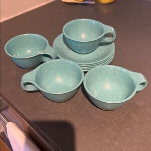 Russel Wright Mid Century Modern 4 Teacups